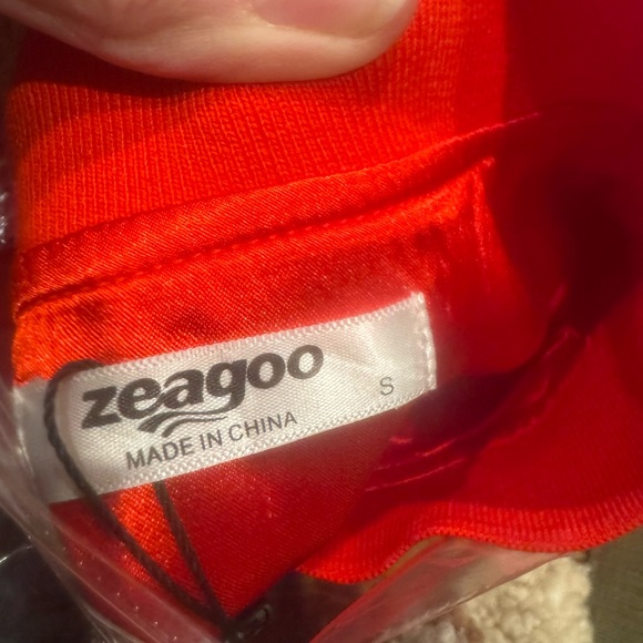 NWT Bomber Red Lightweight Zip Up Jacket Casual Striped Jacket, Size Smalll - Picture 8 of 10